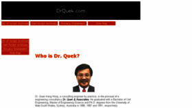 What Drquek.com website looked like in 2016 (7 years ago)