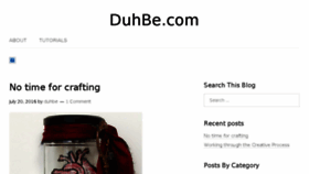 What Duhbe.com website looked like in 2016 (7 years ago)