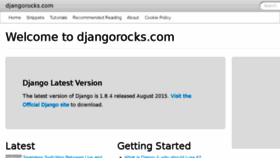 What Djangorocks.com website looked like in 2016 (7 years ago)