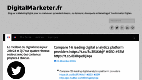 What Digitalmarketer.fr website looked like in 2016 (7 years ago)