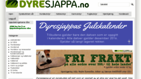What Dyresjappa.no website looked like in 2016 (7 years ago)