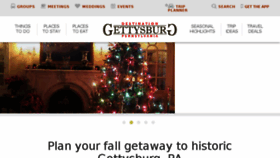 What Destinationgettysburg.com website looked like in 2016 (7 years ago)