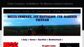 What Delta-company-1stbattalion-7thmarines-vietnam-veterans.com website looked like in 2016 (7 years ago)