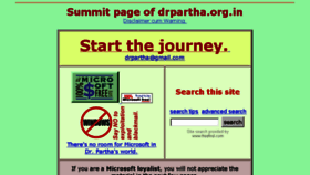 What Drpartha.org.in website looked like in 2016 (7 years ago)