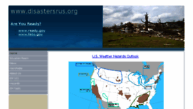 What Disastersrus.org website looked like in 2016 (7 years ago)