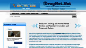 What Drugnet.net website looked like in 2016 (7 years ago)