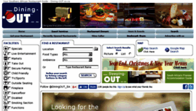 What Diningout.co.za website looked like in 2016 (7 years ago)