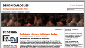 What Designdialogues.com website looked like in 2016 (7 years ago)