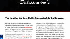 What Dalessandros.com website looked like in 2016 (7 years ago)