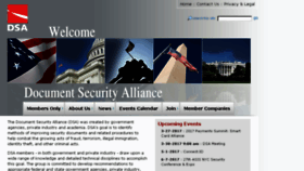 What Documentsecurityalliance.com website looked like in 2016 (7 years ago)