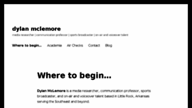 What Dylanmclemore.com website looked like in 2016 (7 years ago)