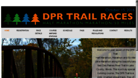 What Desplainesrivertrailraces.com website looked like in 2016 (7 years ago)