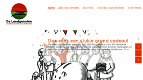 What Delandgenoten.be website looked like in 2016 (7 years ago)