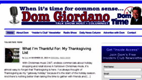 What Domgiordano.com website looked like in 2016 (7 years ago)