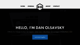 What Danolsavsky.com website looked like in 2016 (7 years ago)