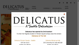 What Delicatusseattle.com website looked like in 2016 (7 years ago)