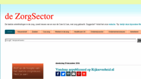 What Dezorgsector.eu website looked like in 2016 (7 years ago)