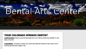 What Dentalartscenterpc.com website looked like in 2016 (7 years ago)
