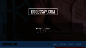 What Dooessay.com website looked like in 2016 (7 years ago)