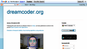 What Dreamcoder.org website looked like in 2016 (7 years ago)
