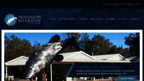 What Deniliquinriversidecaravanpark.com.au website looked like in 2016 (7 years ago)