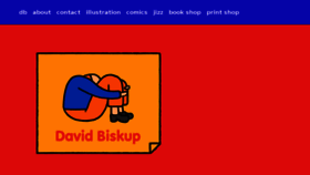 What Davidbiskupillustration.com website looked like in 2016 (7 years ago)