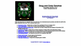 What Donohoe.info website looked like in 2016 (7 years ago)