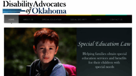 What Disabilityadvocateok.com website looked like in 2016 (7 years ago)