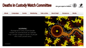 What Deathsincustody.org.au website looked like in 2016 (7 years ago)