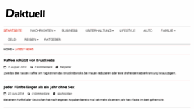 What Daktuell.de website looked like in 2016 (7 years ago)