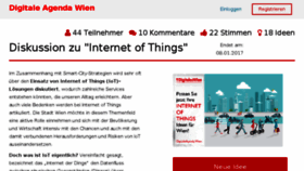 What Digitaleagenda.wien website looked like in 2017 (7 years ago)