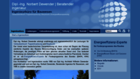 What Dewender.de website looked like in 2017 (7 years ago)