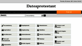 What Dateaprotestant.com website looked like in 2017 (7 years ago)