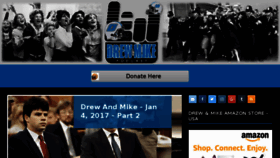 What Drewandmikepodcast.com website looked like in 2017 (7 years ago)