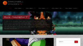 What Dbzremastered.com website looked like in 2017 (7 years ago)