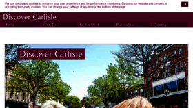 What Discovercarlisle.co.uk website looked like in 2017 (7 years ago)