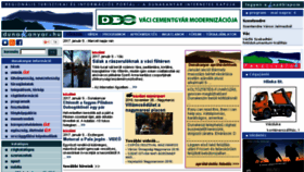 What Dunakanyar.hu website looked like in 2017 (7 years ago)