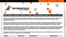 What Dhinformatique.fr website looked like in 2017 (7 years ago)