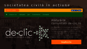 What De-clic.ro website looked like in 2017 (7 years ago)