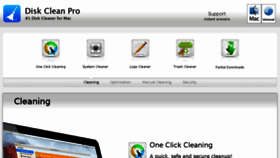 What Diskcleanpro.com website looked like in 2017 (7 years ago)
