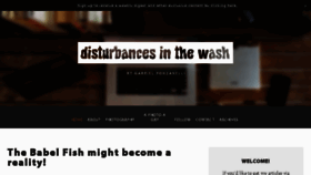 What Disturbancesinthewash.net website looked like in 2017 (7 years ago)