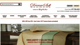 What Dreamsoftbedware.com website looked like in 2017 (7 years ago)