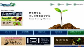 What Dreamgp.jp website looked like in 2017 (7 years ago)