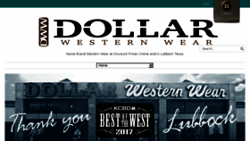 What Dollarwesternwear.com website looked like in 2017 (7 years ago)