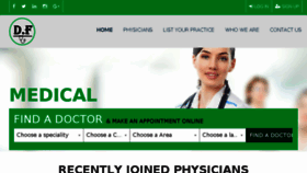 What Doctorfinder.ae website looked like in 2017 (8 years ago)