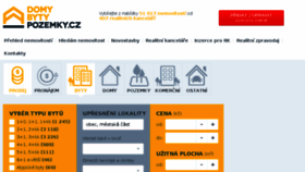 What Domybytypozemky.cz website looked like in 2017 (7 years ago)