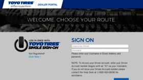 What Dealerportal.toyotires.com website looked like in 2017 (7 years ago)