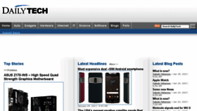 What Dailytech.com website looked like in 2017 (7 years ago)