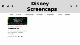 What Disneyscreencaps.com website looked like in 2017 (7 years ago)