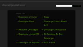 What Descargasleal.com website looked like in 2017 (7 years ago)